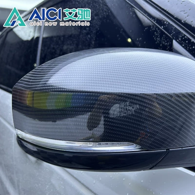 Tpu Carbon Fiber Black Car Color Change Film, Sporty Cool Texture, Heat Repair Coating, Acid Rain Resistant, High Toughness, Strong Adhesion