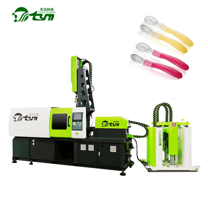 Горизонтальный поворотный стол с двумя литьевой машиной для формования материалов PC LSR