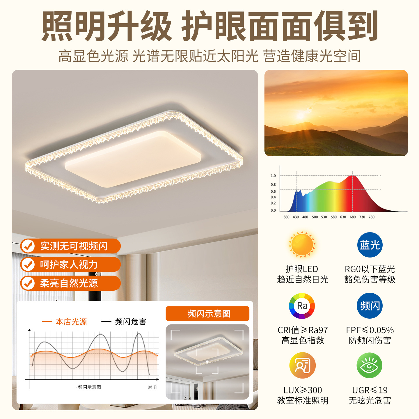 Luz de techo brillante para la sala de estar, lujo ligero, lujo italiano, lámpara de dormitorio principal, comedor de alto nivel, lámpara de estudio 357L