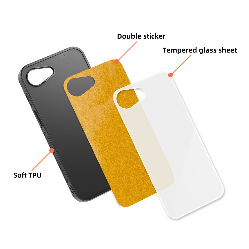 Adecuado para Phone16 E transferencia de calor Apple 15 carcasa del teléfono TPU vidrio sublimación material en blanco