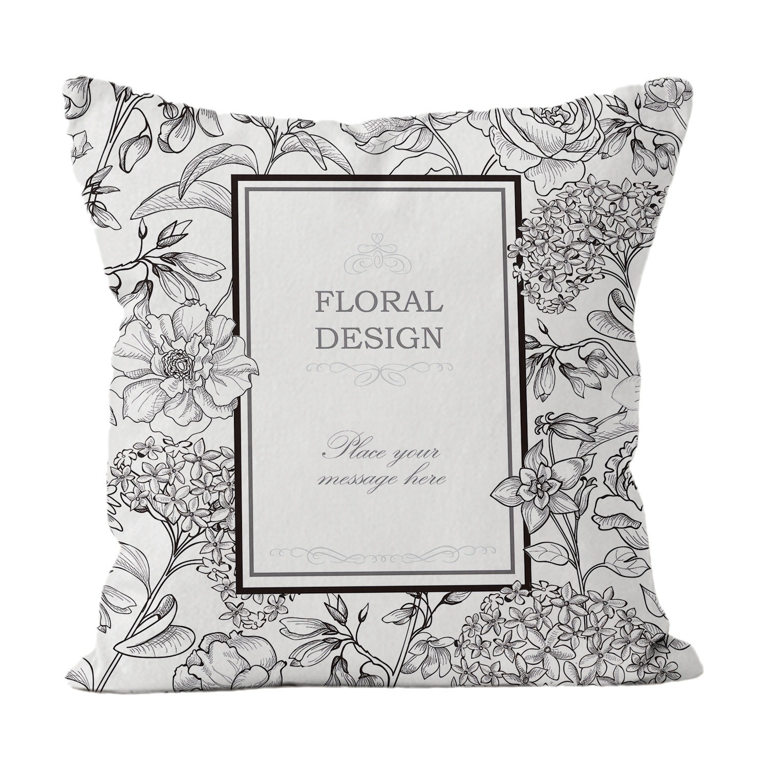 almohada de estampado de oro retrógrado simple moderno sofá en el hogar cojín de respaldo decoración desmontable almohada de cabeza de cama cuadrada