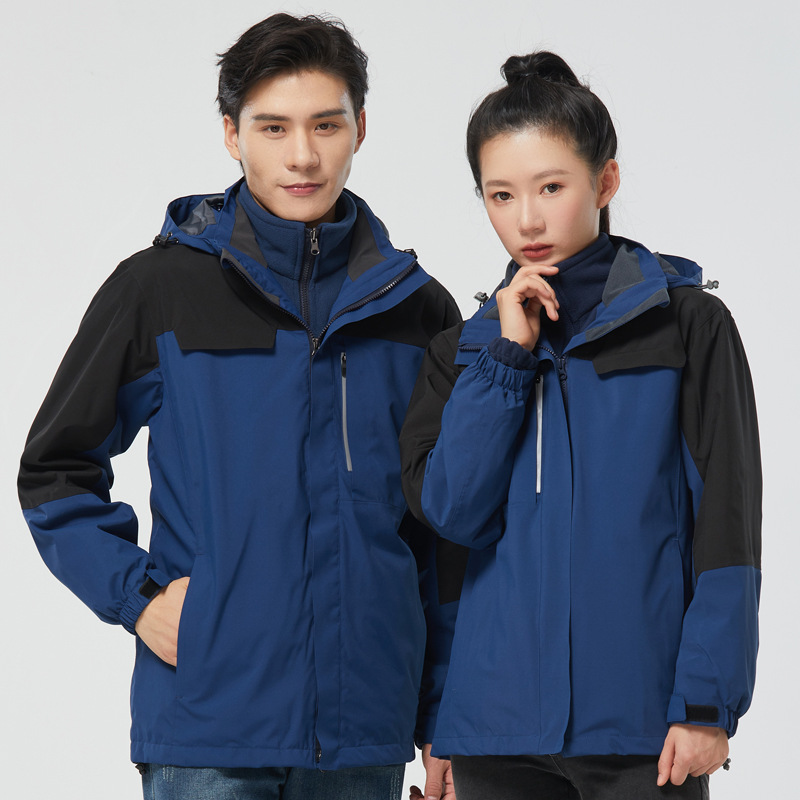 Manufacturer Wholesale of Men's and Women's Two-Piece Fleece-Lined and Thickened Mountaineering Jackets, Workwear, with Options for Printing and Embroidery
