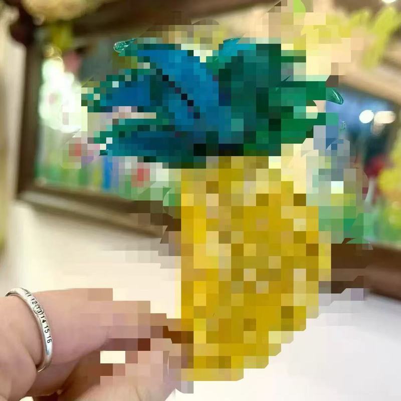 新款醋酸水果抓夹可爱草莓樱桃发夹后脑勺盘发鲨鱼夹头饰发抓发饰|undefined