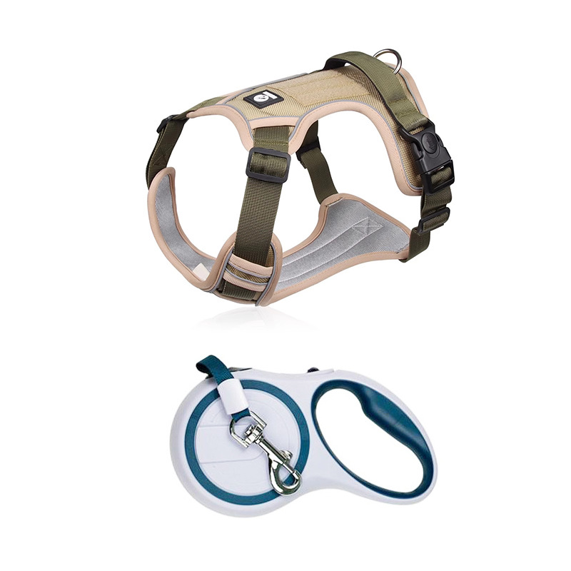 Military green + 5m upgraded telescopic rope / S (recommended weight 4-7.5kg )