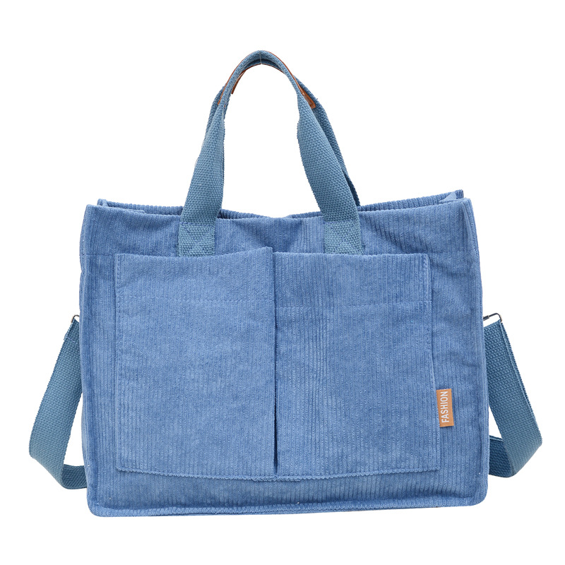 Bolso para mujeres 2022 nuevo estilo coreano de gran capacidad bolso de lona de bolsillo de bolso de hombro para estudiantes bolso de mano moda