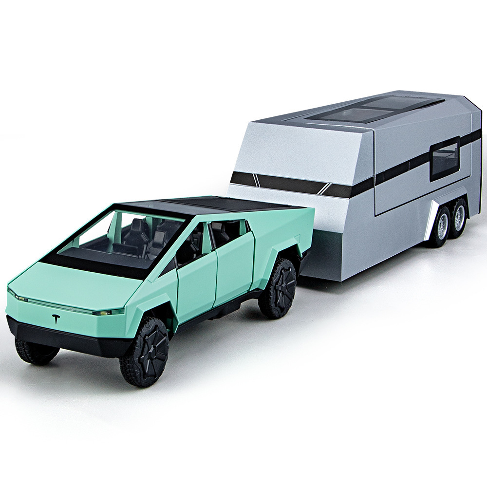 [Caja] Nuevo Houdi 1:32 concepto versión camioneta + RV seis puertas aleación sonido y luz Tire hacia atrás modelo de coche juguete