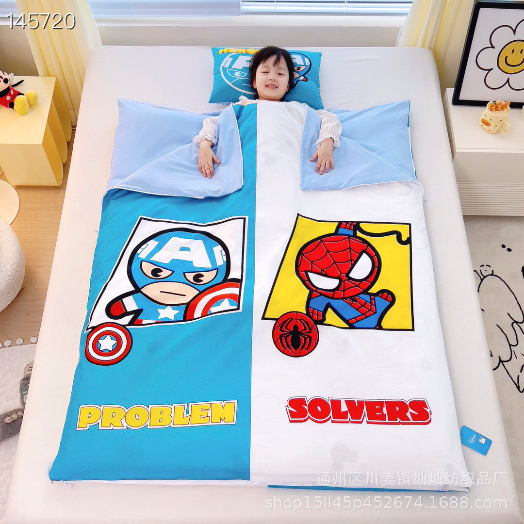 Cotton cartoon warm universal sleeping bag
