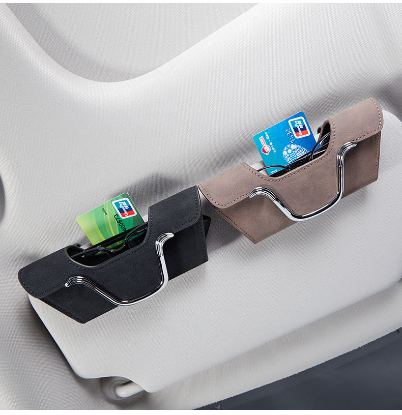 Car Glasses Box Sun Visor Sunglasses Clip Car Inner Driver Glasses Clip Sunglasses Car Storage Box Glasses Frame