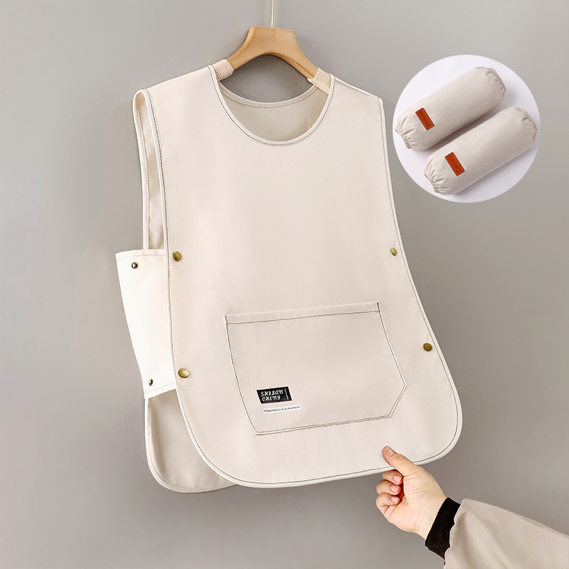 Chaleco delantal hombro red red cocina doméstica 2025 nuevo trabajo impermeable a prueba de aceite impresión de logotipo personalizado femenino