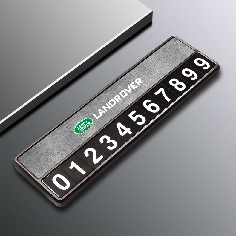Suitable for Land Rover Discovery Sport Range Rover Sport Velar Evoque Defender Temporary Parking Phone Number Plate