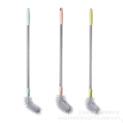 Factory steel pole washing bucket brush water dispenser mineral water bucket brush plastic spherical pure water bucket cleaning long handle brush head
