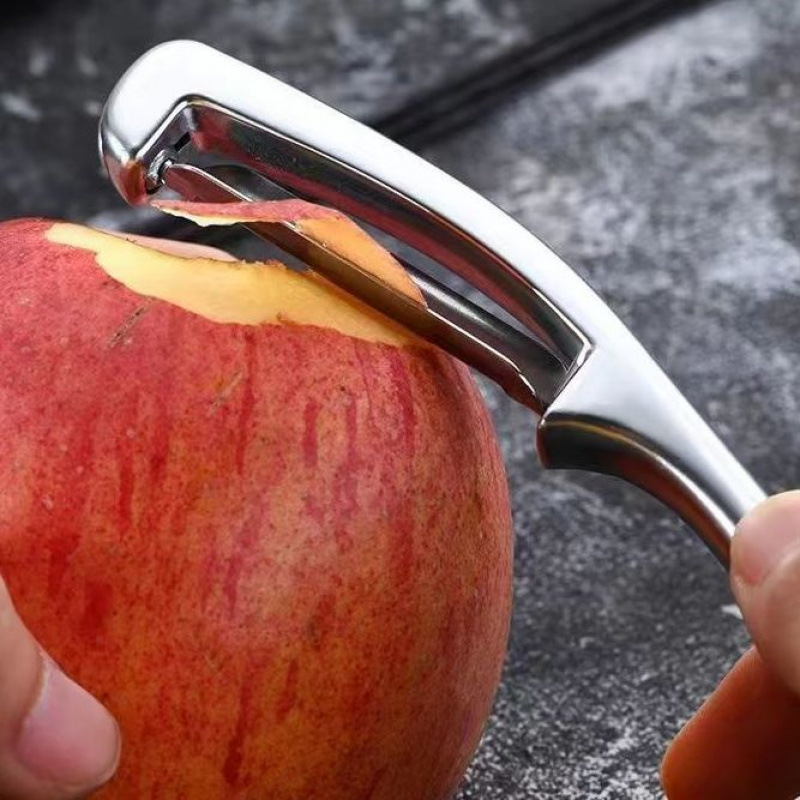 新しいドイツのステンレスの皮むき刀の台所の家庭用皮むき果物の野菜の果物はステンレスの皮むき刀を削ります。|undefined
