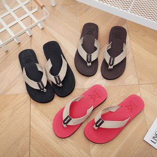 Factory direct supply summer fashion trend indoor and outdoor sandals and slippers beach leisure Korean flip-flops factory direct supply