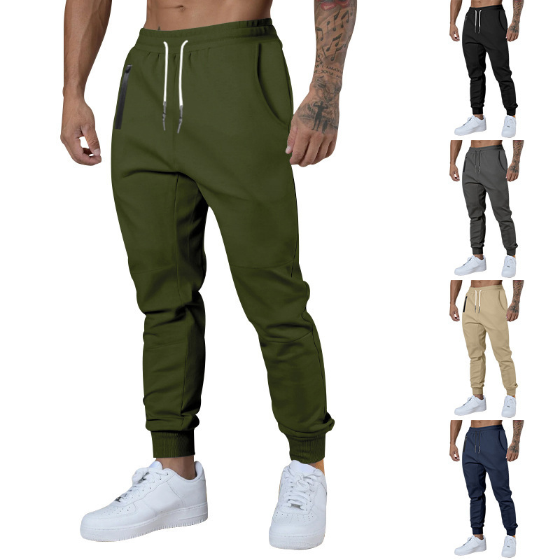 2024 men's drawstring new sports for fitness, breathability, and seasonal casual pants_mkmklike.com