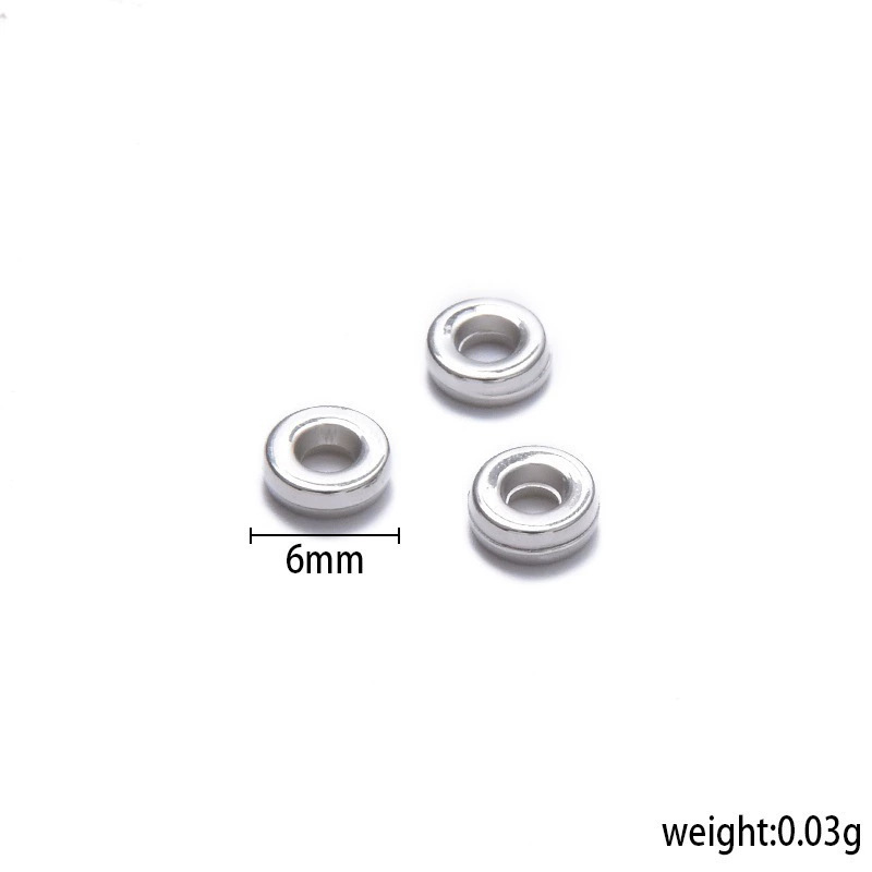 Solid Color High-Gloss Plated Edge-Cut Abacus Beads, Wheel Beads, Ccb Spacer Beads, DIY Car Hanging Ornament Accessories Materials