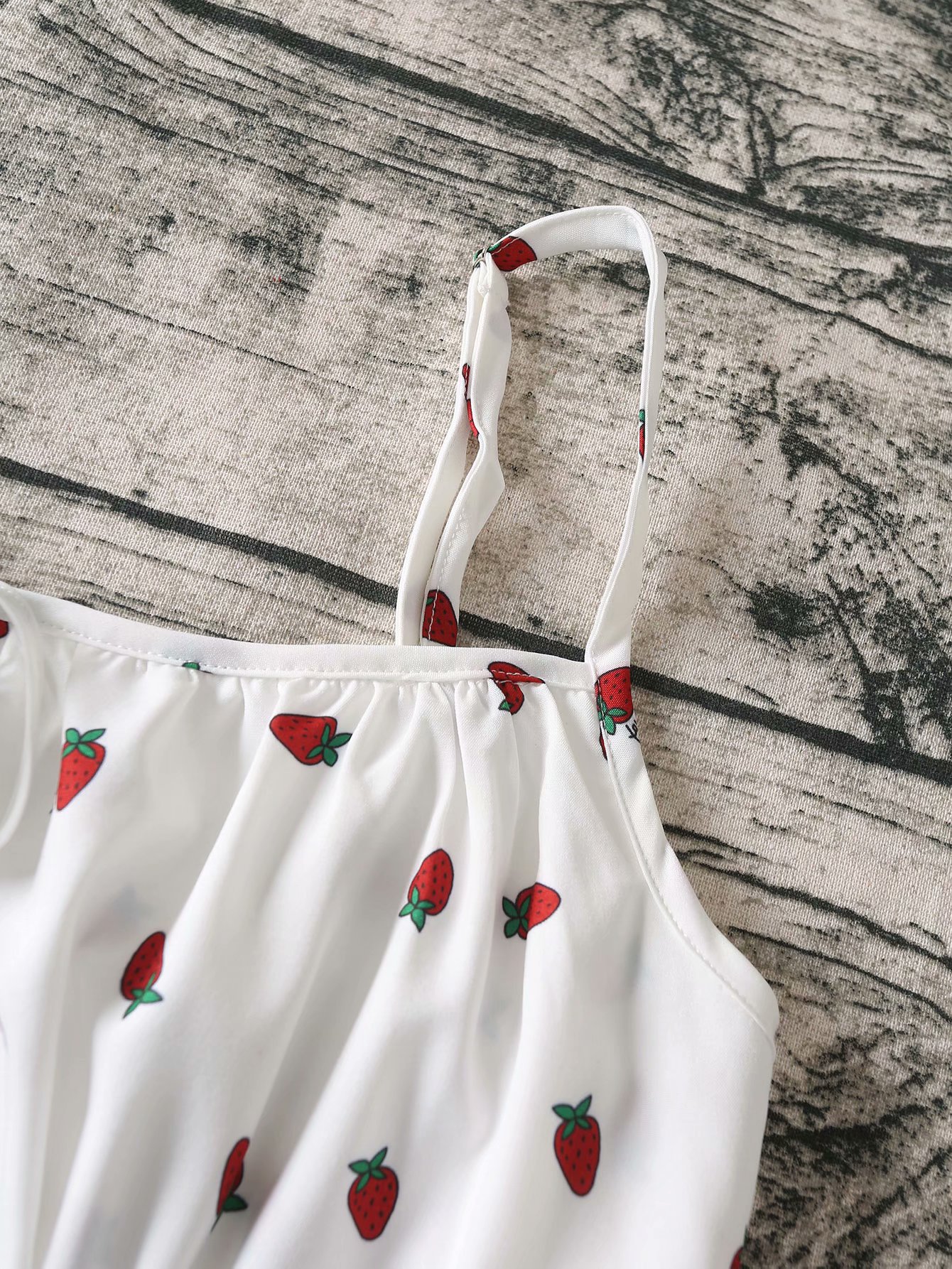 strawberry print dress nihaostyles clothing wholesale NSAM72090