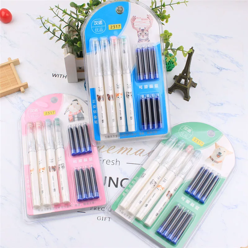 Pen for students, calligraphy, 4 pieces, Birthday gift