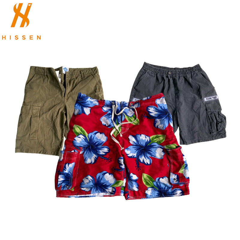 旧衣服出口沙特二手男士工装短裤secondhand clothes men shorts