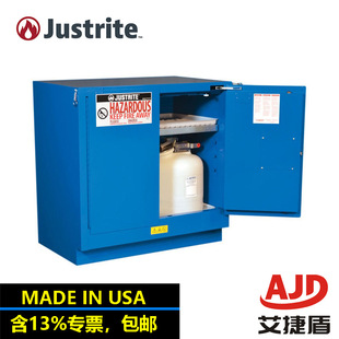 Justrite Us Imported Hazardous Chemicals Cabinet Industrial Safety Storage Cabinet Self-Closing Door Safety Cabinet 8623281