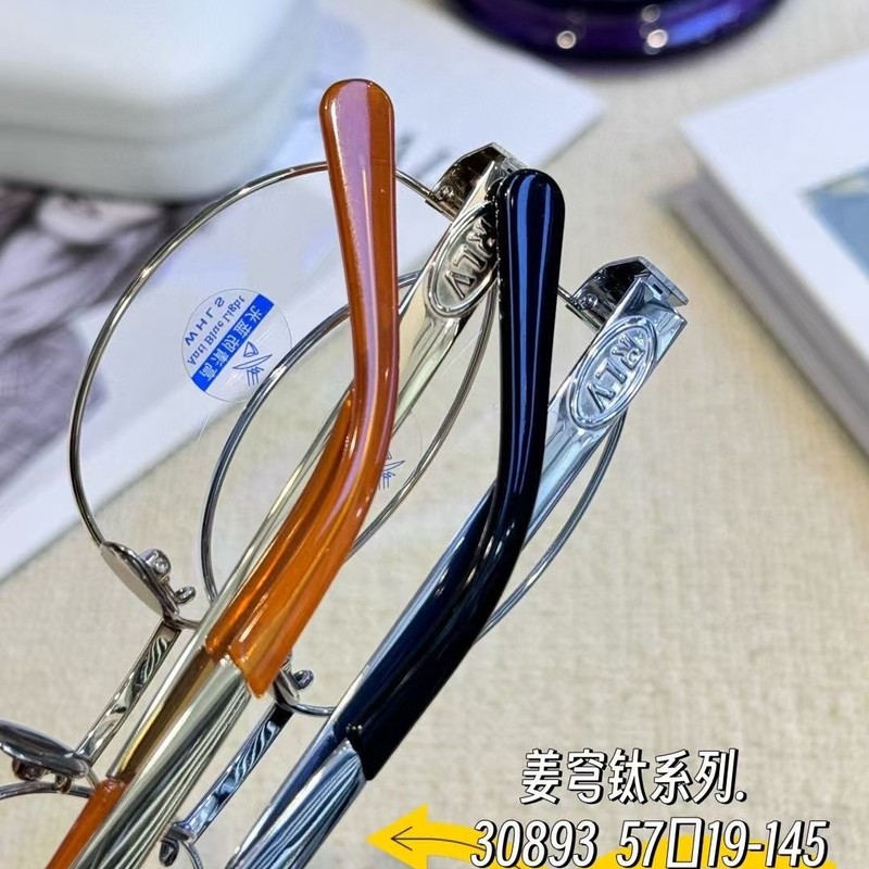 FAKE超轻钛老钱风金丝眼镜57NOCA配感光变色近视度数女防蓝光镜片|undefined