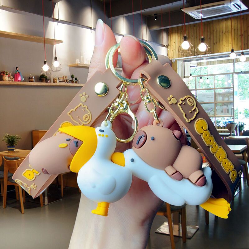 New Kapibala Keychain Doll Cute Capybara Doll Small Pendant Bag Hanging Doll Machine Small Gift New Kapibala Keychain Doll Cute Capybara Doll Small Pendant Bag Hanging Doll Machine Small Gift
