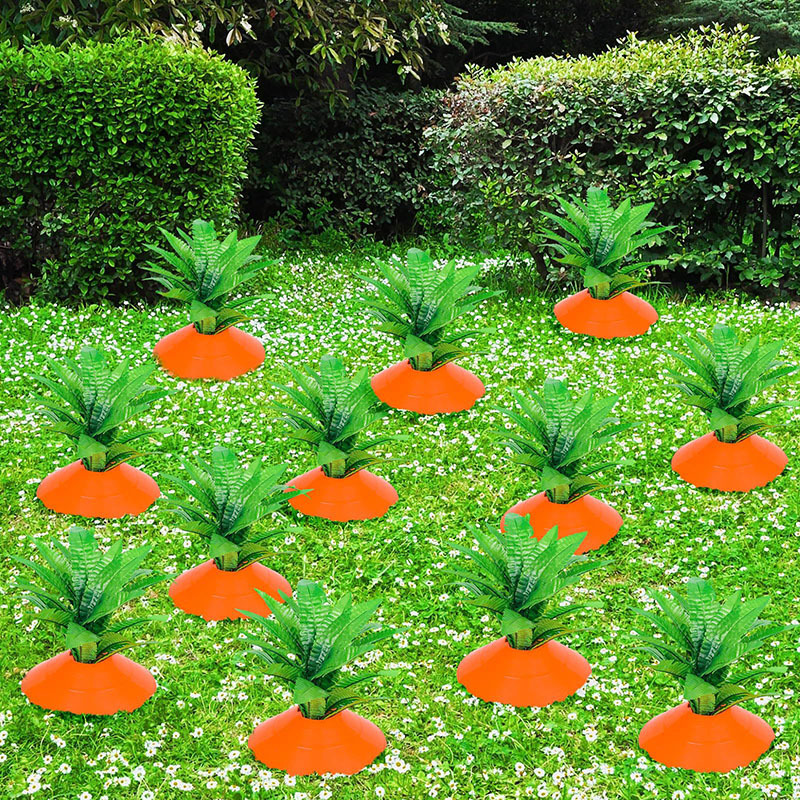 Easter Carrot Garden Staket Decorative 复活节胡萝卜花园装饰