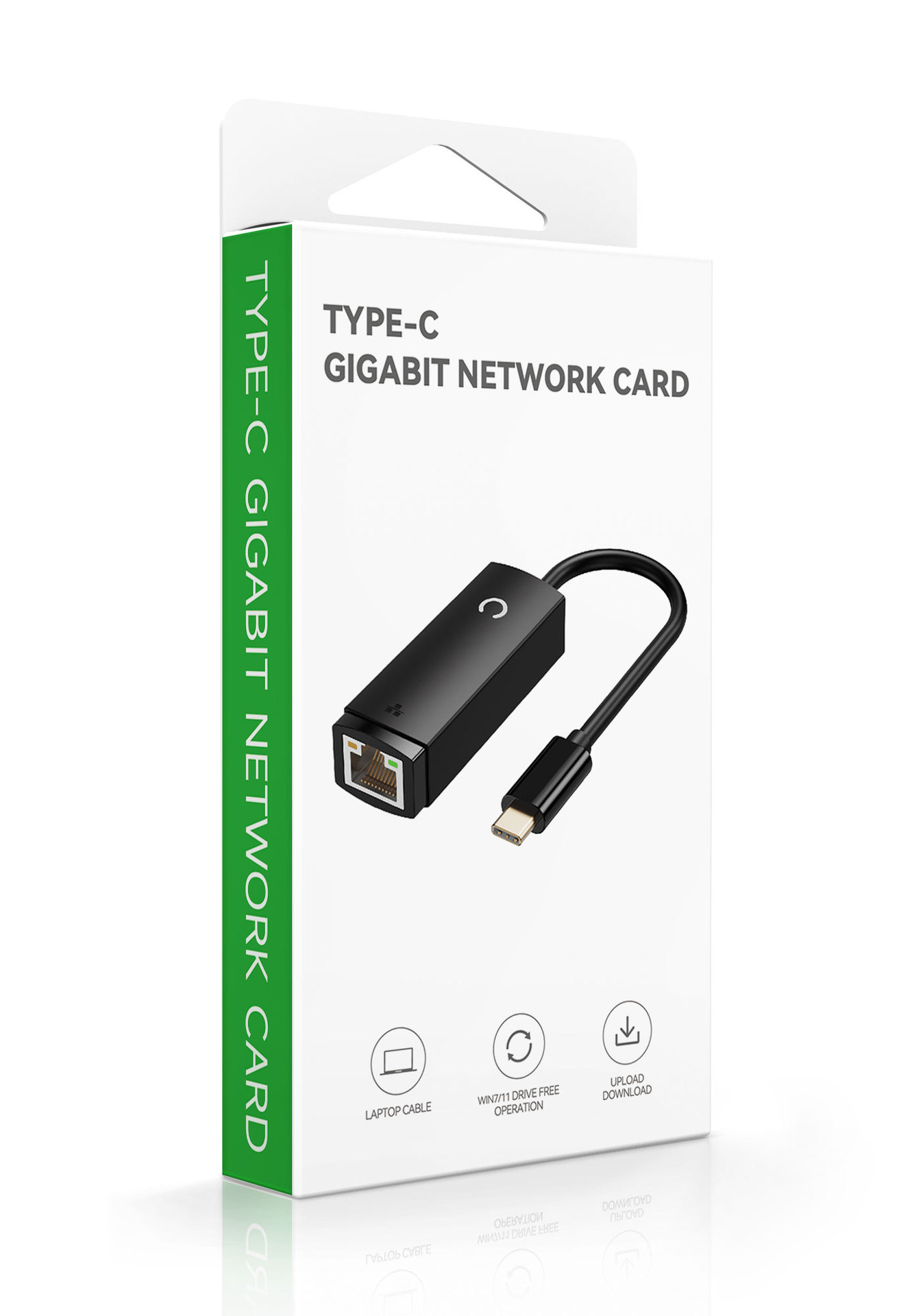 USB3.0ギガビットネットワークカードTYPE-C転送ポートRJ45外付け有線イーサネットケーブルコンバータ