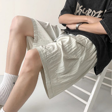 速干短裤男款夏季美式男士运动沙滩裤衩宽松休闲男生五分山本裤子