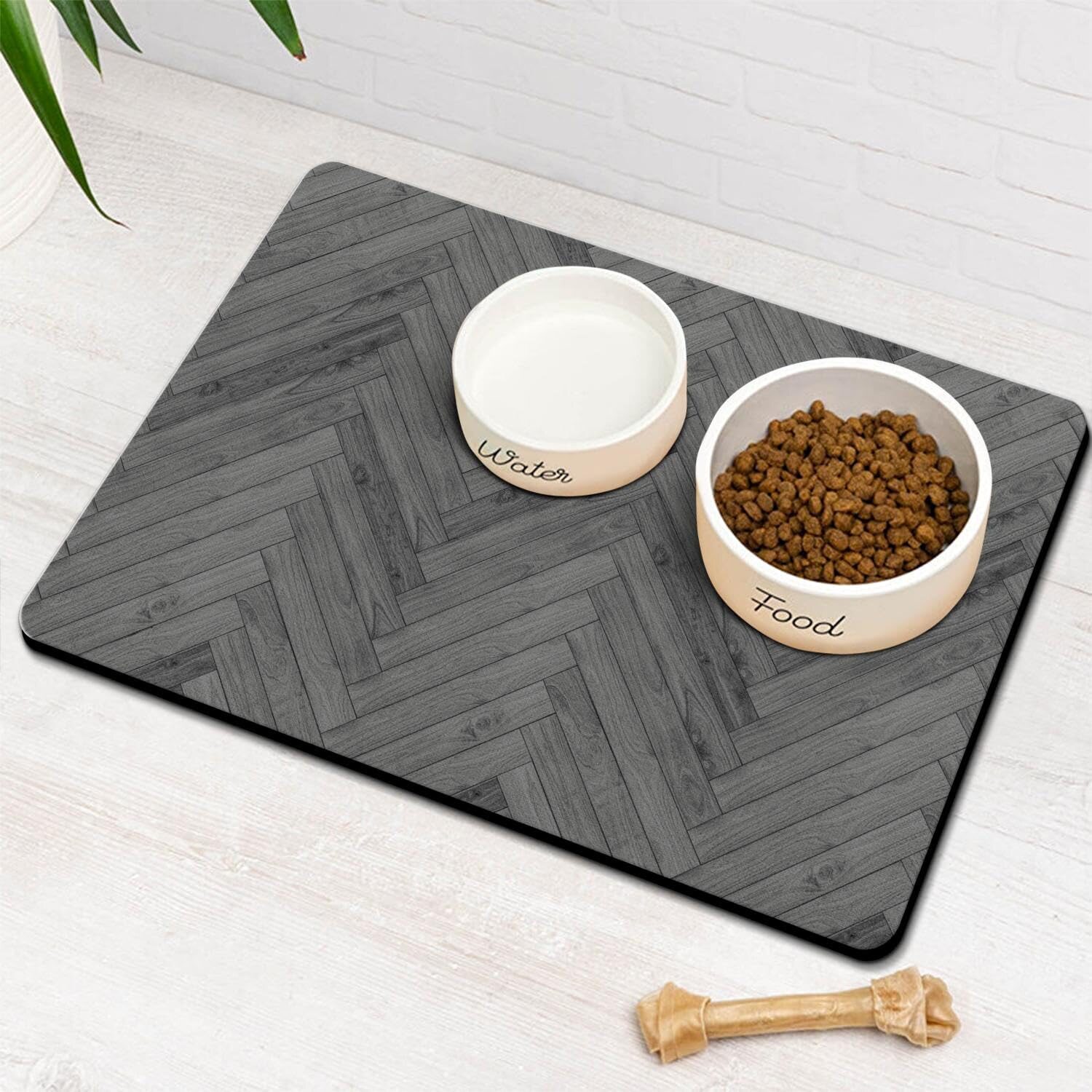 Alimentos para perros y gatos, almohadilla de barro de algas, almohadilla de alimentación a prueba de salpicaduras y humedad, absorción de agua, secado rápido, lavado y espesado