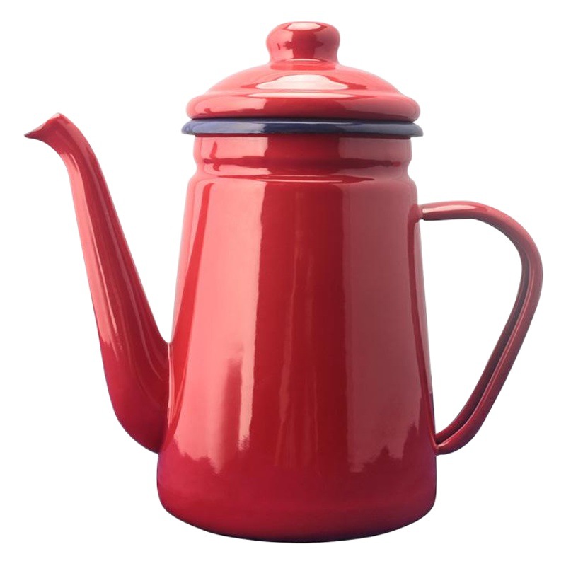 Olla de esmalte europeo color esmalte Engrasador olla de café esmalte de mano tetera Cocina de Inducción estufa de gas disponible