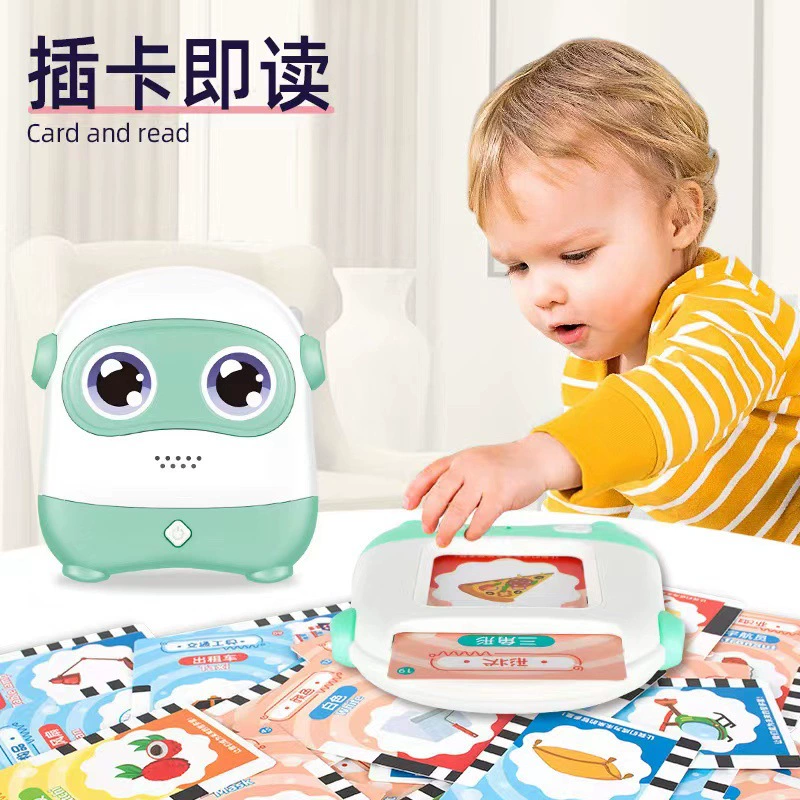 Новый детский кард-ридер раннего образования, карта просветления, двуязычная грамотность, USB-зарядка, машина для карт слов