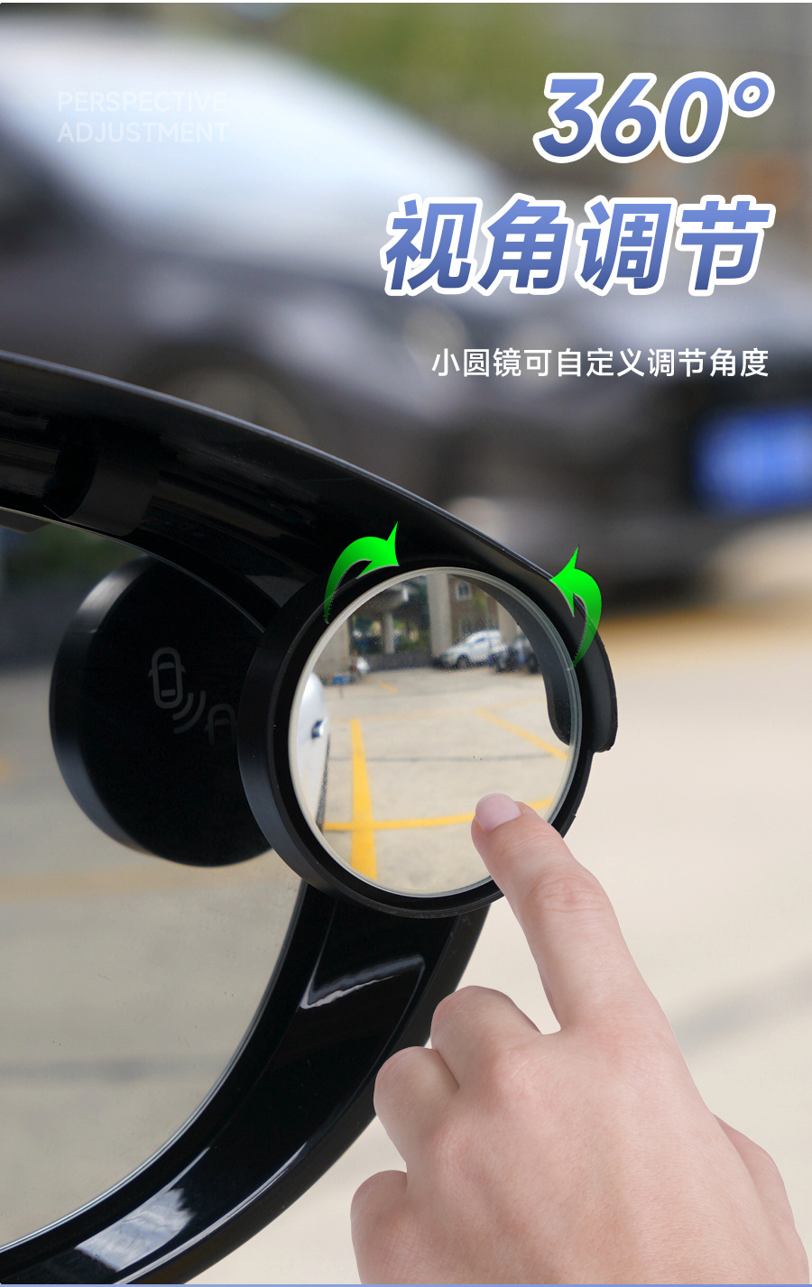 Car Rearview Mirror Rain Shield Clip-On Rain Guard, Small Round Mirror for Reversing, Window Rain Protection Gadget, Waterproof for Rainy Days