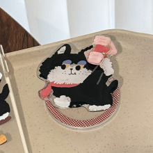 卡通旋转锤子猫咪适用MagSafe磁吸支架手机强吸力吸附新款趣味硬