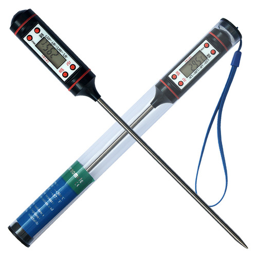 TP101 digital thermometer electronic stainless steel probe oil temperature meter household kitchen baking and barbecue thermometer