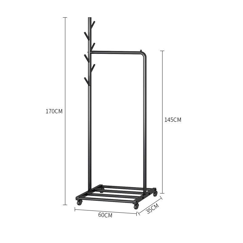YMJ76 매트 블랙 길이 60 높이 170