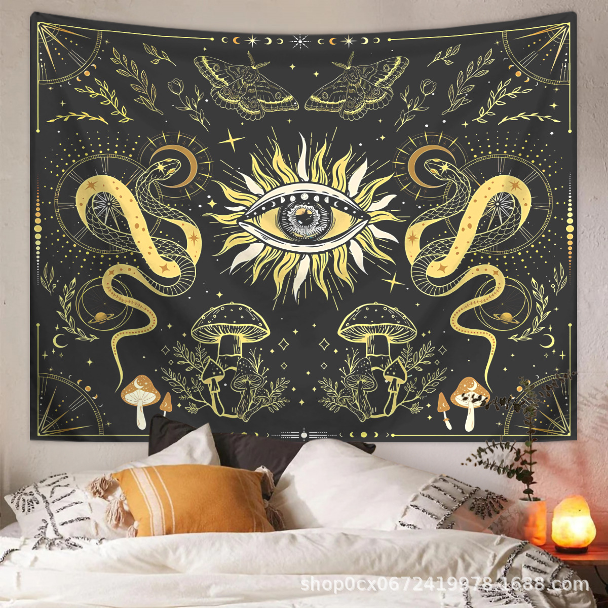 Bohemian Rich Tapestry Amazon Foreign Trade Cross-border Abstract Tapestry Bedroom Living Room Room Decorative Hanging Cloth