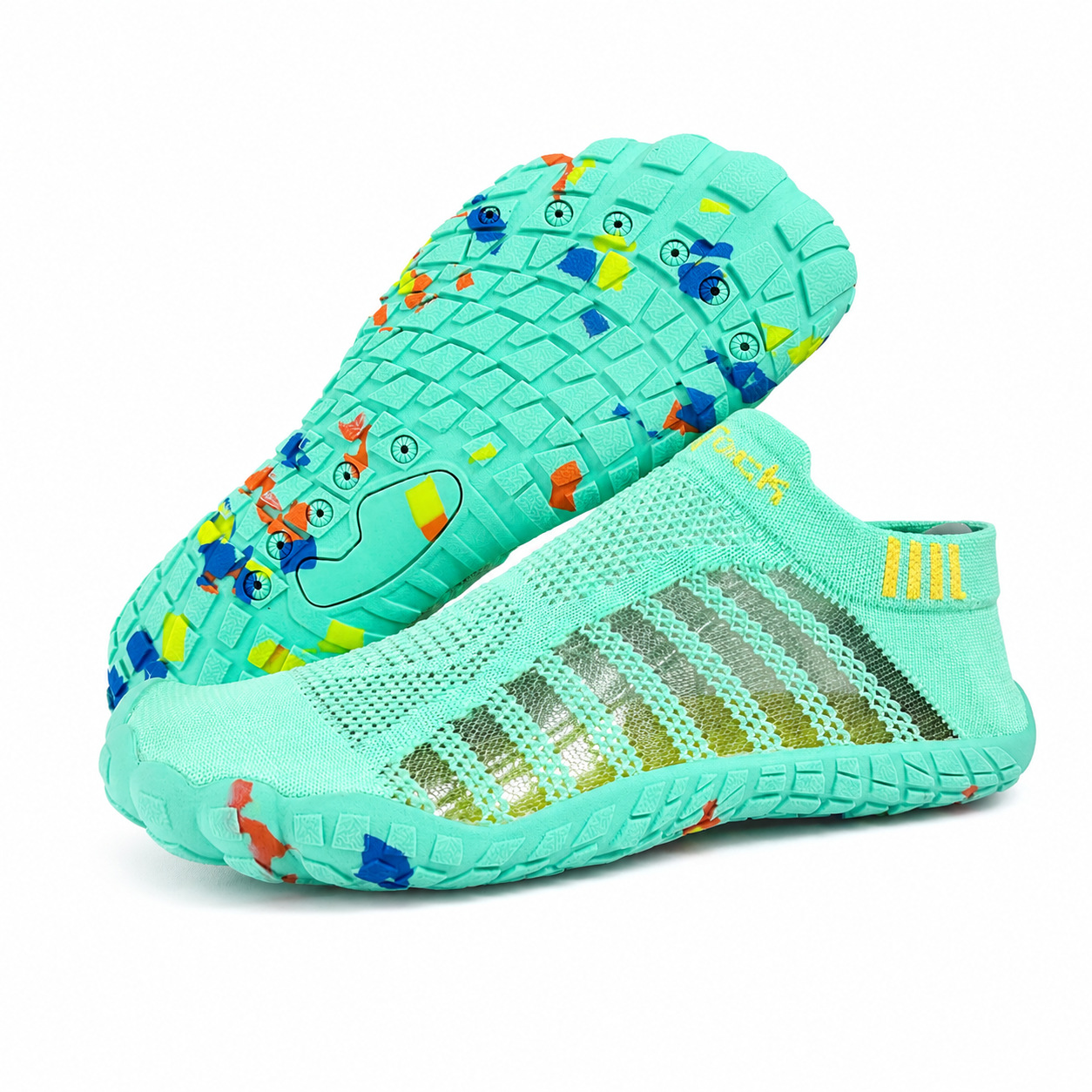 Zapatos de calcetines de verano transfronterizos de moda de punto vacío transpirable retroceso zapatos de playa ensanchados fábrica directa