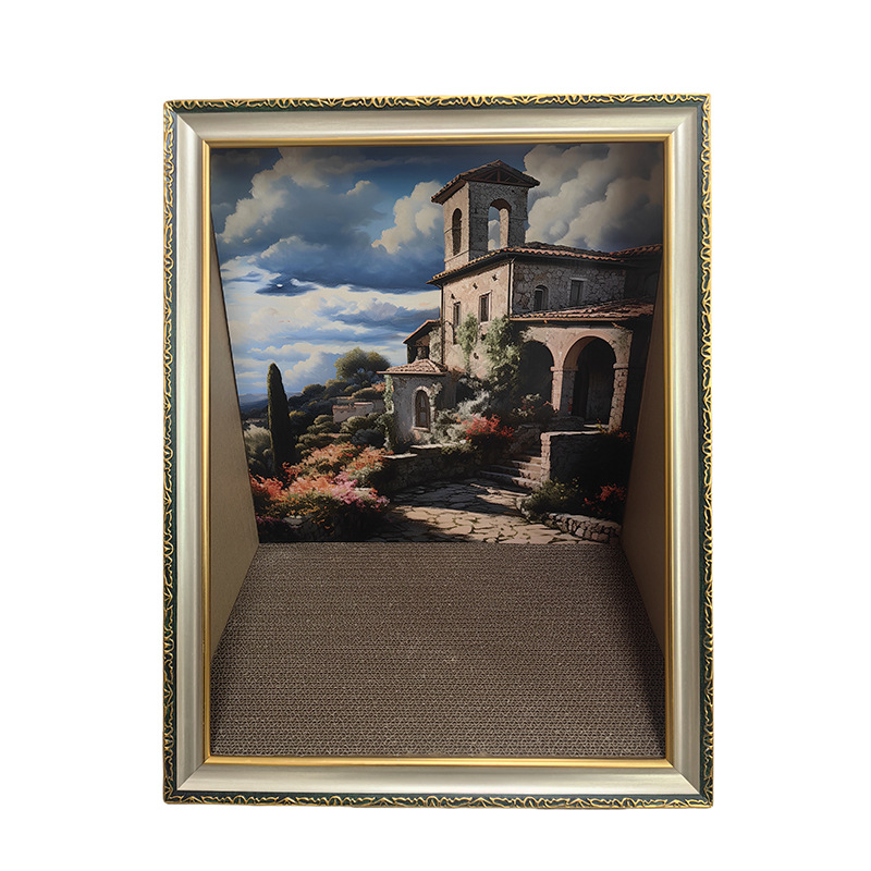 포토액자 고양이 긁는판, 진실액자, 리얼유화, 고밀도, 긁힘방지, 내마모성, 가벼운 명품 고양이 긁는판, 인터넷 연예인 고양이 긁는판