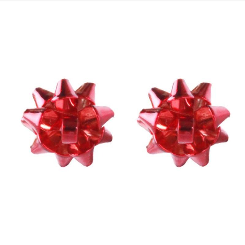 Metal Material Simple Style Flower Metal Plating Women's Ear Studs 1 Pair