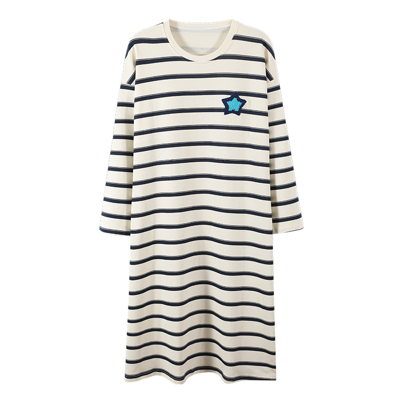 Pijama de mujer verano 2024 nuevo algodón de manga larga primavera y otoño tamaño grande dulce pijama de embarazo con cojín de pecho uno