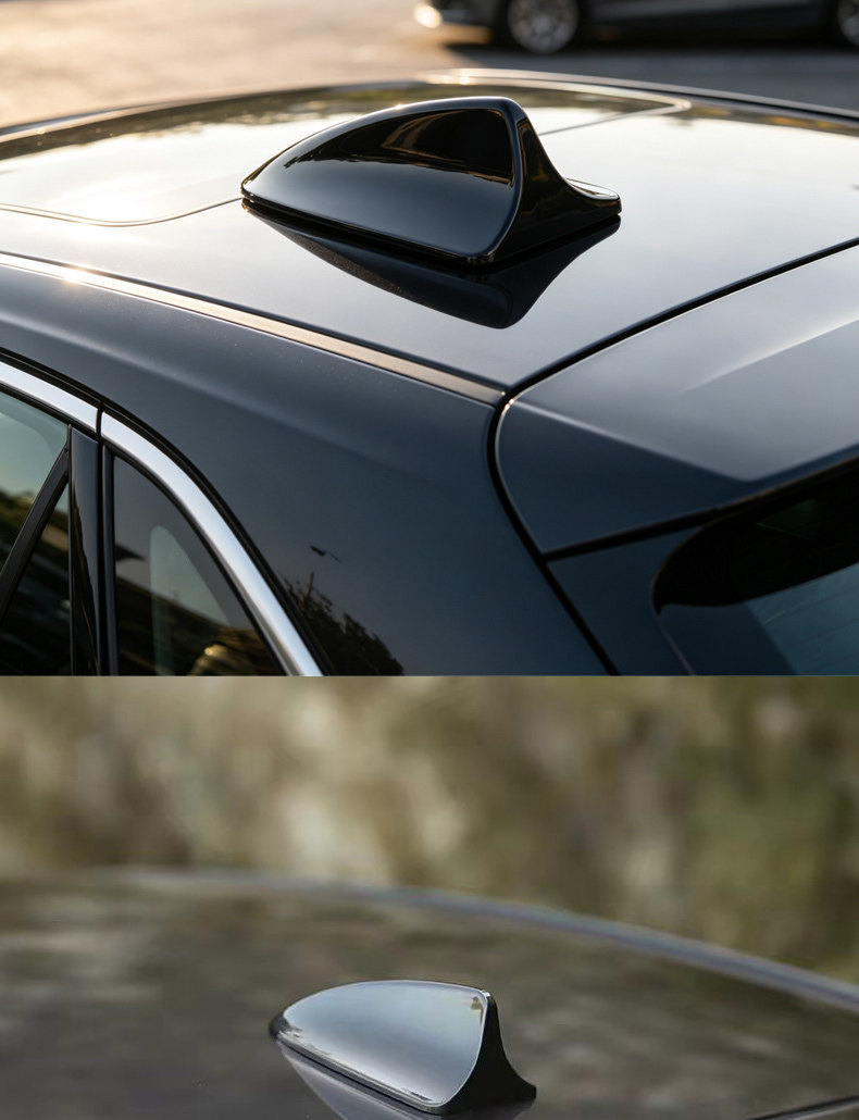 Universal car shark fin antenna decoration, original car color painted roof shark tail fin, car modification without drilling