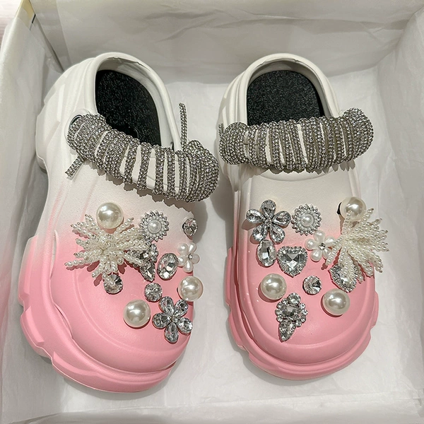 Pink and white