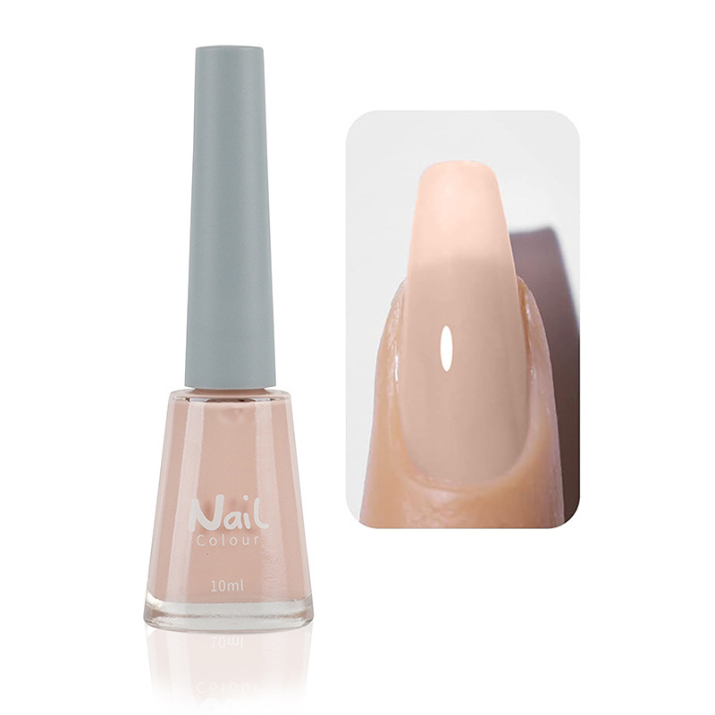 Oily non-peeling long-lasting nail polish baking-free quick-drying non-fading nude transparent nail polish wholesale
