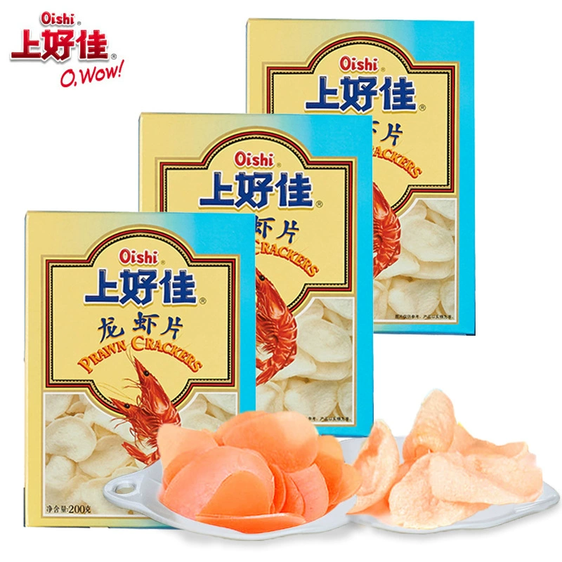 Shanghaojia ломтики лобстера 200 г целая коробка жареных закусок Детские ностальгические ломтики креветок пыхтенные закуски оптом