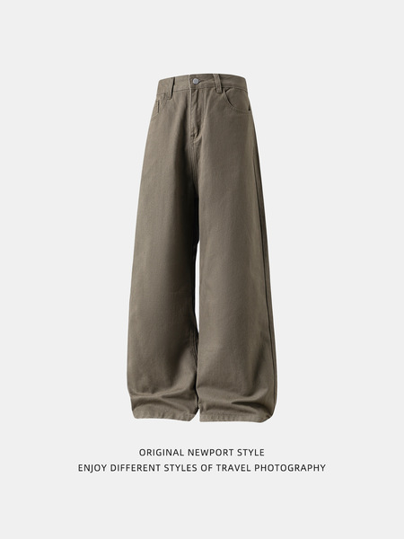 Travel autumn cotton retro trousers