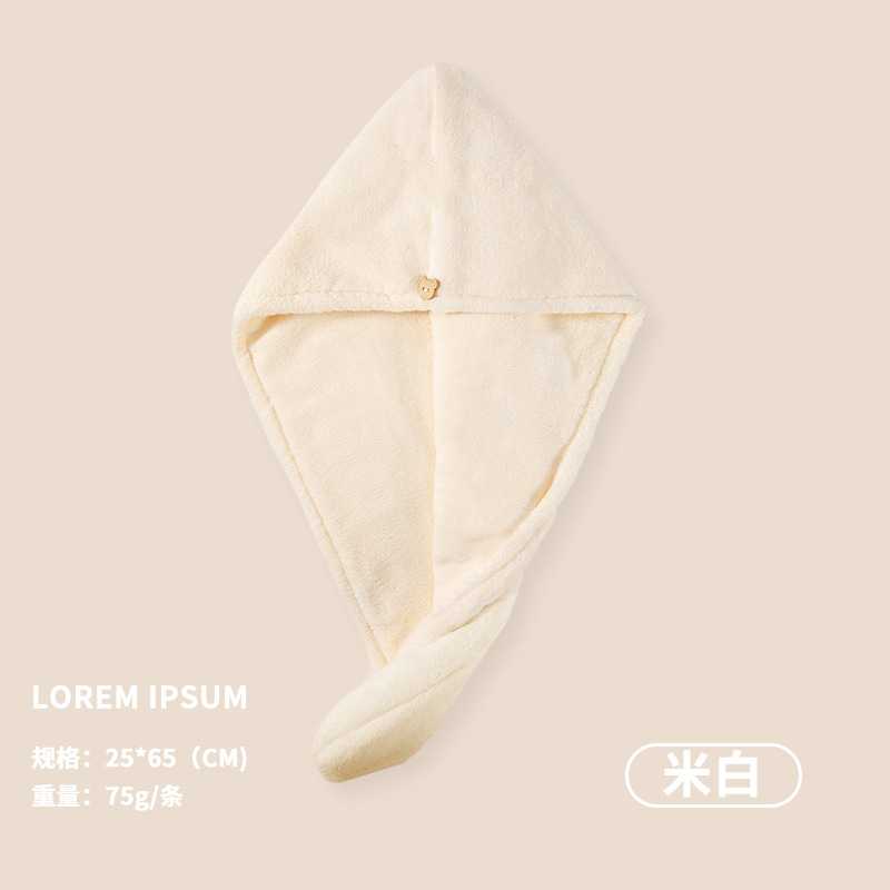 Coral fleece sombrero de secado de pelo de las mujeres de doble capa fuerte absorbente de secado rápido engrosada extra grande hogar nuevo gorro de ducha pañuelo toalla