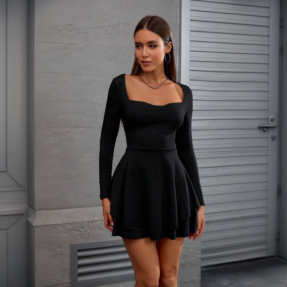 Women's Square-Neck Mini Dress