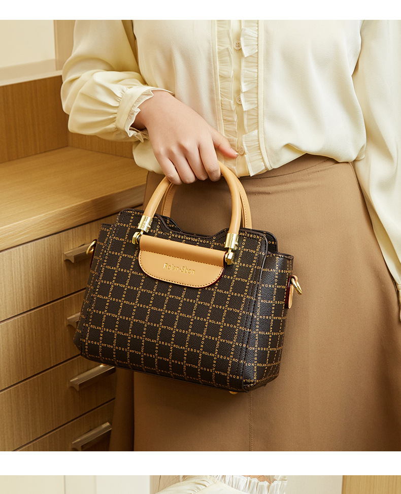 Dames handtas en schoudertas set van echt leer_voghion.com