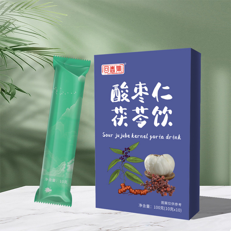 Huichunji Suanzaoren Poria Drink 100ML independent packet plant drink dietary fiber complex fruit and vegetable juice