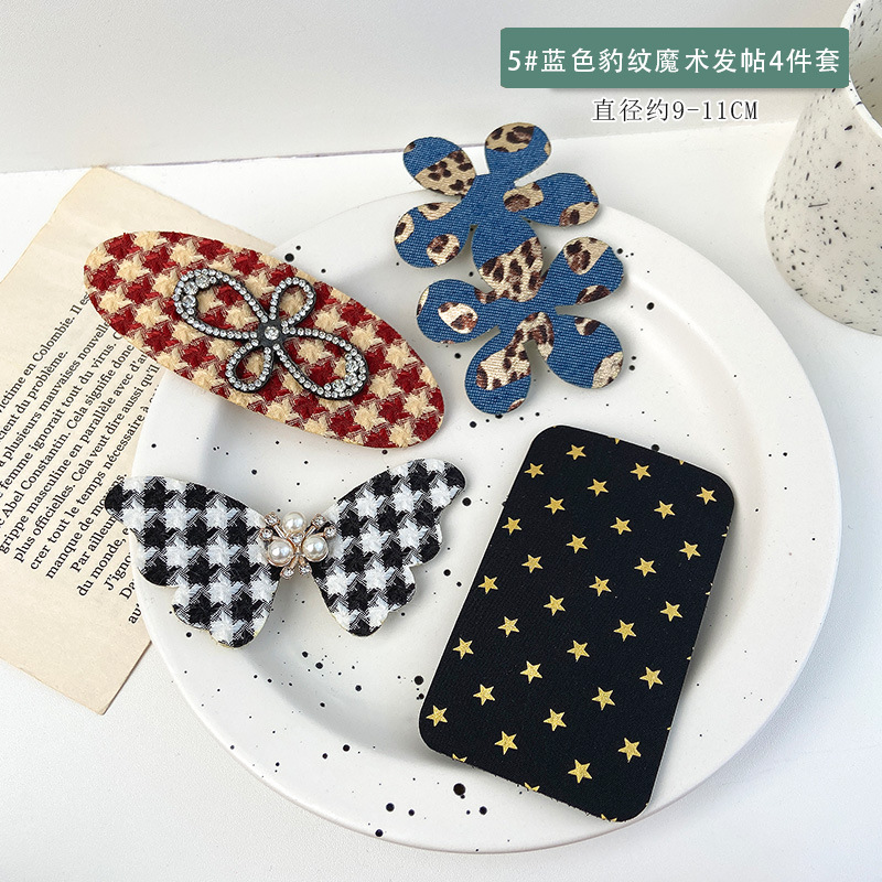 No marcas de pestañas pegando pegatinas de velcro temperamento nuevo frente pegatinas de cabello rotas de la cabeza de las mujeres acabado de cabello